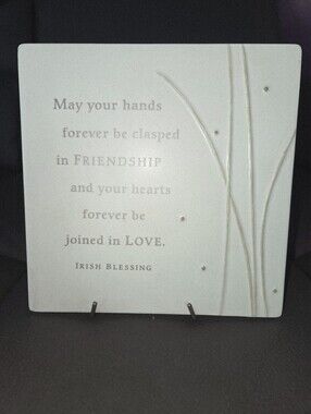 Irish wedding blessing ceramic plaque